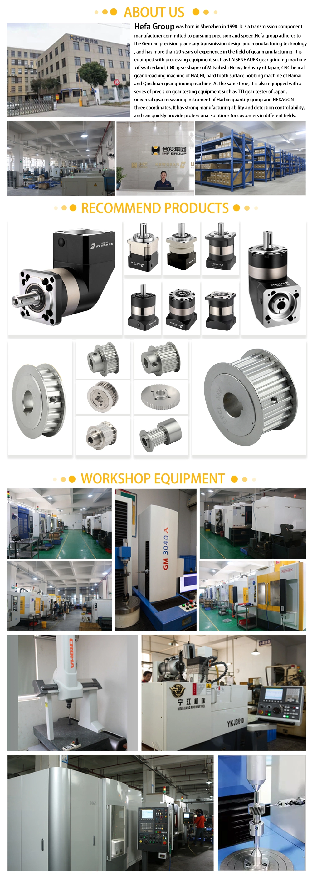 Ihf Helical Gears Grinding Precision Worm Bevel Gear Wheel with Transmission Parts