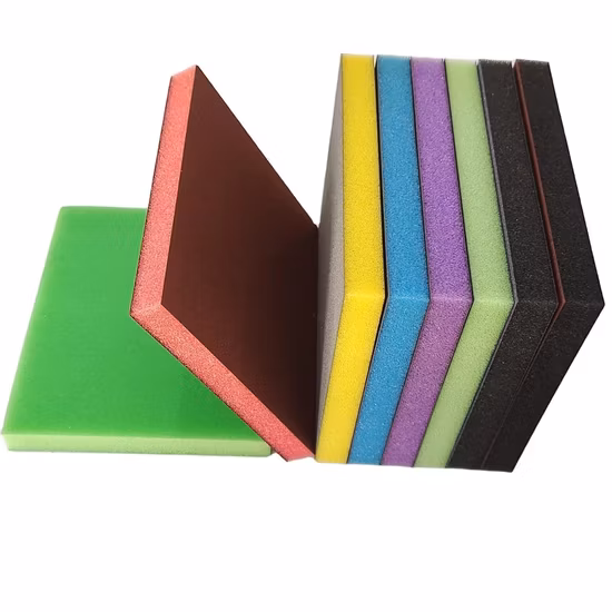 120*100mm Multicolored Double Surface Sanding Foams Sponge Scrubber with Abrasive Scourer